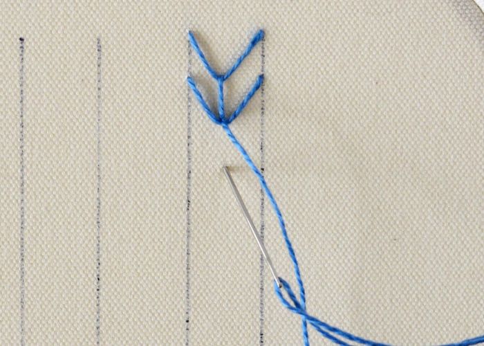 Verbundene Fliegenmasche Step5