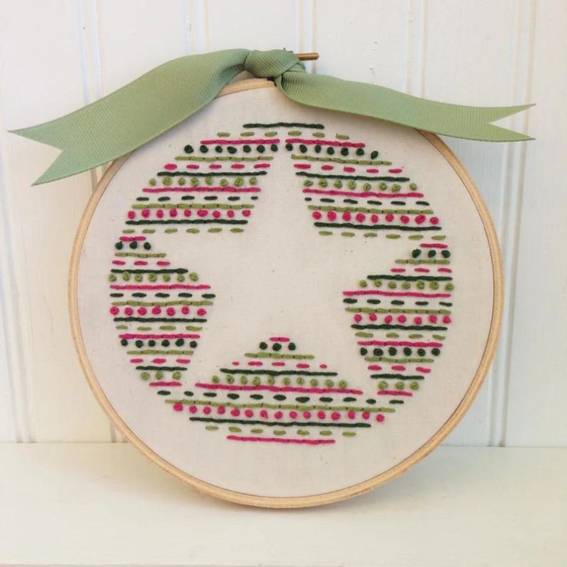Stern-Handstickmuster von hooptdo auf Etsy