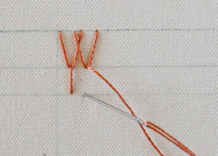 Geflochtener Fliegenstich Schritt 5