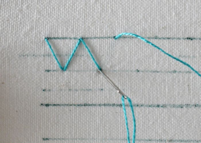 How to make Arrowhead stitch