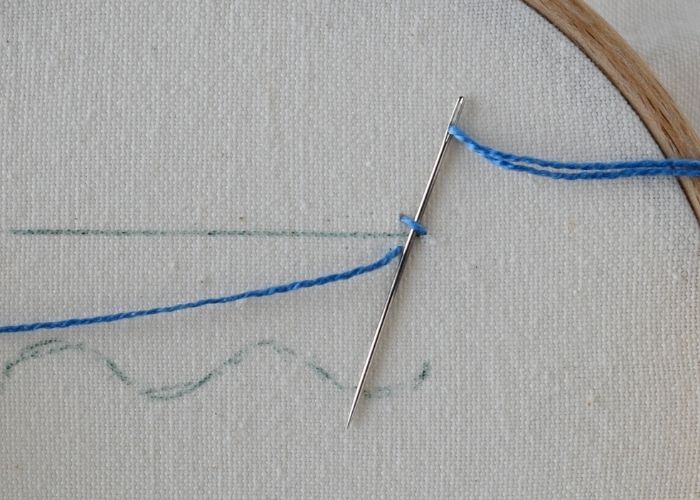 Knotted Chain Stitch embroidery guide