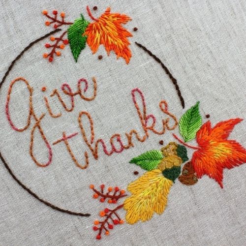 Thanksgiving - embroidery pattern by KimberlyOuimet on Etsy